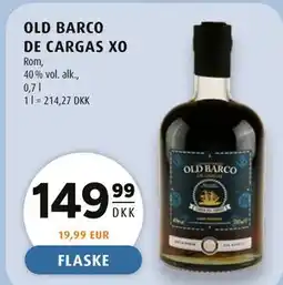 Scandinavian Park OLD BARCO DE CARGAS XO tilbud
