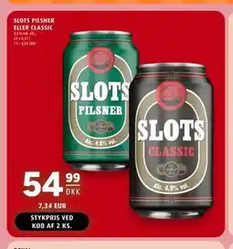 Scandinavian Park SLOTS PILSNER ELLER CLASSIC tilbud