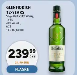 Scandinavian Park GLENFIDDICH 12-YEARS tilbud