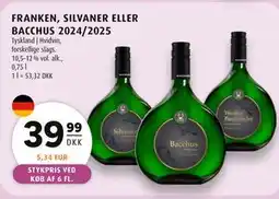 Scandinavian Park FRANKEN, SILVANER ELLER BACCHUS 2024/2025 tilbud