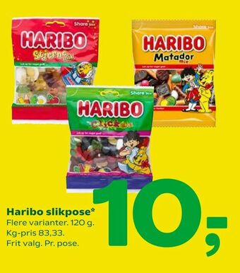 Coop 365 Haribo slikpose tilbud