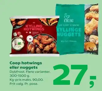 Coop 365 Coop hotwings eller nuggets tilbud