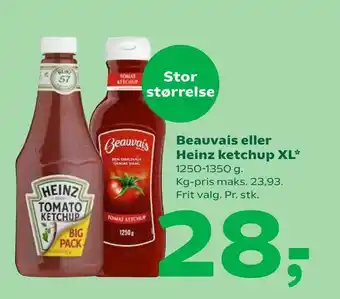Coop 365 Beauvais eller Heinz ketchup XL* tilbud