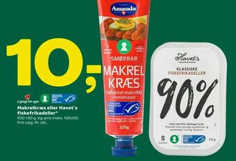Coop 365 Makrelkræs eller Havet's fiskefrikadeller tilbud