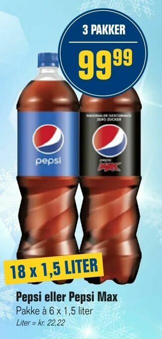 Otto Duborg Pepsi eller Pepsi Max tilbud