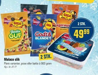 Otto Duborg Malaco slik tilbud