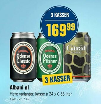 Otto Duborg Albani øl tilbud
