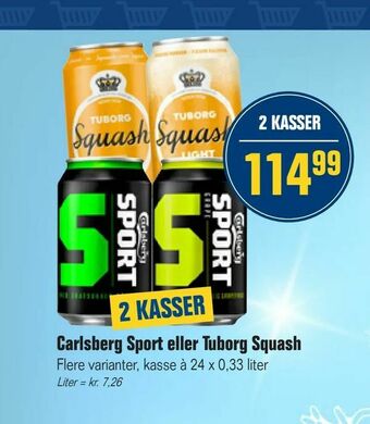 Otto Duborg Carlsberg Sport eller Tuborg Squash tilbud