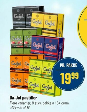 Otto Duborg Ga-Jol pastiller tilbud