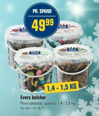 Otto Duborg Evers bolcher tilbud