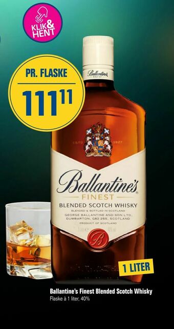Otto Duborg Ballantine's Finest Blended Scotch Whisky tilbud