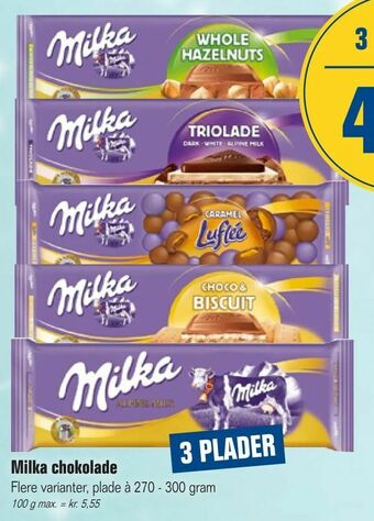 Otto Duborg Milka chokolade tilbud