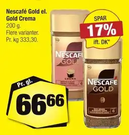 Calle Nescafé Gold el. Gold Crema tilbud