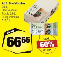 Calle All In One Müslibar tilbud