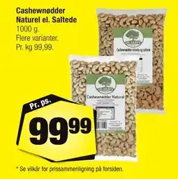 Calle Cashewnødder Naturel el. Saltede tilbud