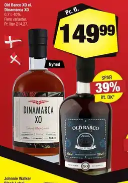 Calle Old Barco XO el. Dinamarca XO tilbud