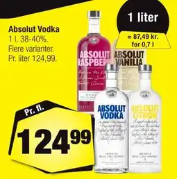Calle Absolut Vodka tilbud