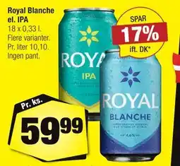 Calle Royal Blanche el. IPA tilbud