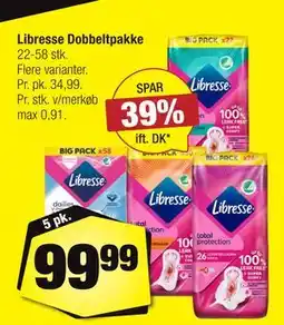 Calle Libresse Dobbeltpakke tilbud
