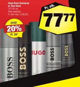 Calle Hugo Boss Deospray el. Deo Stick tilbud