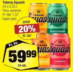 Calle Tuborg Squash tilbud