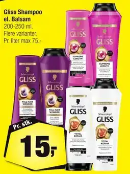 Calle Gliss Shampoo el. Balsam tilbud
