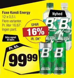 Calle Faxe Kondi Energy tilbud