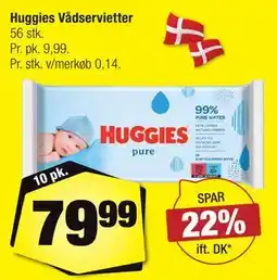 Calle Huggies Vådservietter tilbud