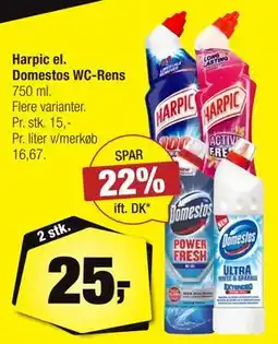 Calle Harpic el. Domestos WC-Rens tilbud