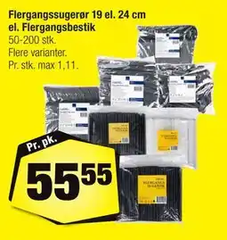 Calle Flergangssugerør 19 el. 24 cm el. Flergangsbestik tilbud