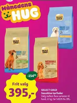 Maxi Zoo SELECT GOLD Sensitive tørfoder tilbud