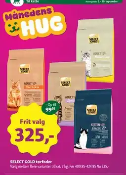 Maxi Zoo SELECT GOLD tørfoder tilbud
