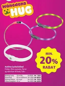 Maxi Zoo AniOne lyshalsbånd tilbud