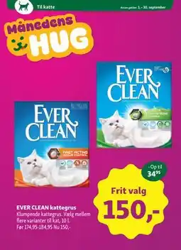 Maxi Zoo EVER CLEAN kattegrus tilbud