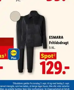 Lidl ESMARA Fritidsdragt tilbud