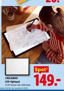 Lidl CRELANDO LED-lightpad tilbud