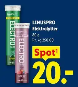 Lidl LINUSPRO Elektrolytter tilbud