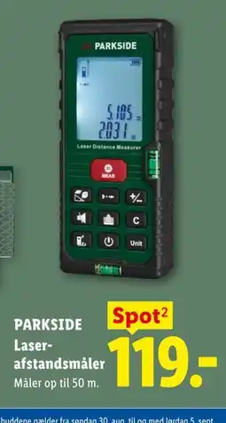 Lidl PARKSIDE Laserafstandsmåler tilbud