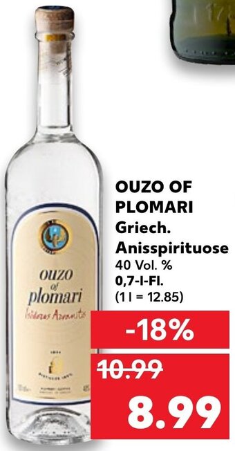 Kaufland DE Ouzo Of Plomari tilbud