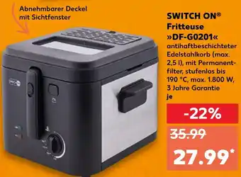 Kaufland Switch On Fritteuse DF-G0201 tilbud