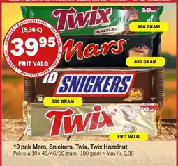Købmandsgården Twix Mars Snickers Twix tilbud