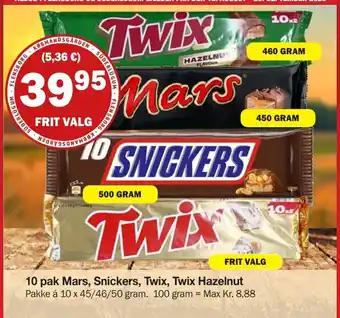 Twix Mars Snickers Twix