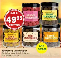 Købmandsgården Spangsberg Lakridskugler tilbud
