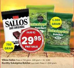 Købmandsgården Villosa Sallos tilbud