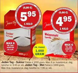 Købmandsgården Jeden Tag Sukker tilbud