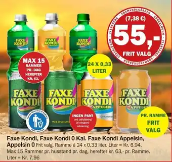 Købmandsgården Faxe Kondi Frit Valg tilbud