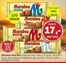 Købmandsgården Marabou King Size tilbud