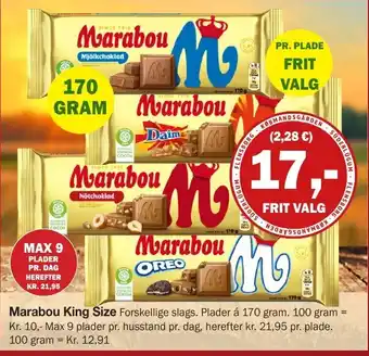 Købmandsgården Marabou King Size tilbud