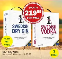 Købmandsgården No. 1 Gin, Vodka tilbud