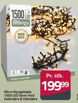Fleggaard Micro Klyngekæde 1500 LED Varm Hvid tilbud